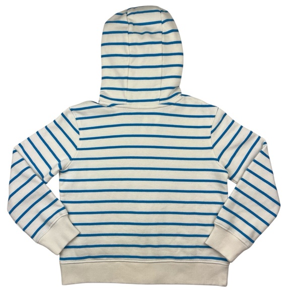 Vineyard Vines Little Girls Blue Stripe Relaxed Hoodie Sweatshirt Whale Size XS - Picture 2 of 6